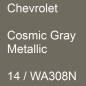 Preview: Chevrolet, Cosmic Gray Metallic, 14 / WA308N.